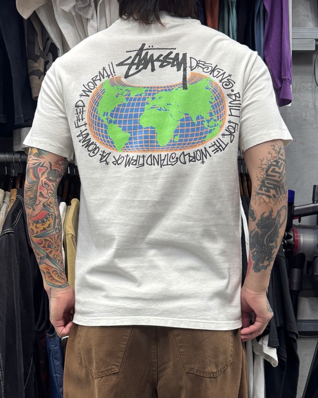【Special!!】80’s~90’s old stussy World Design Tee “黒タグ” “初期タグ” 【高円寺本店】