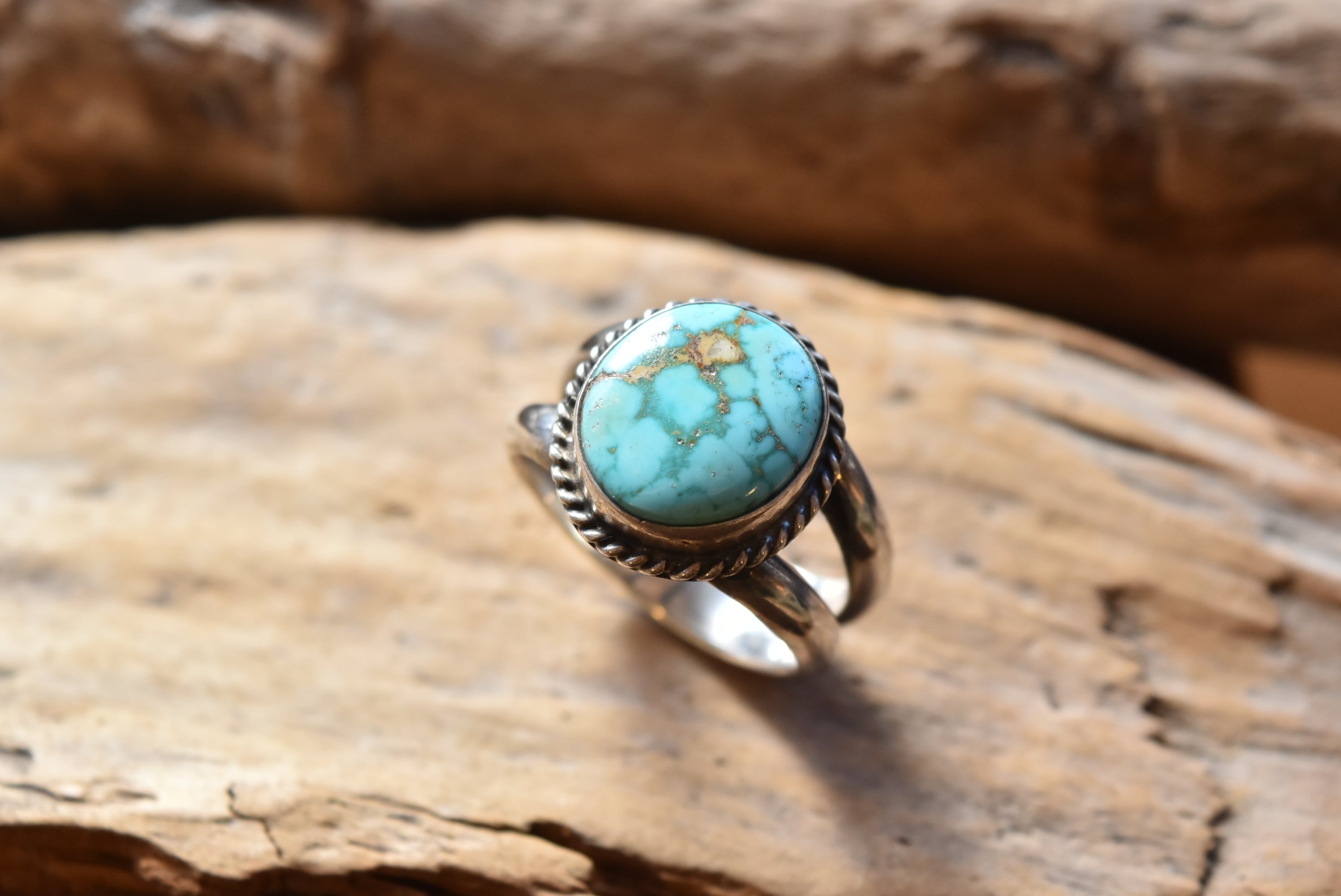 モレンシターコイズ】2ラインリング | FARWEST silver smith