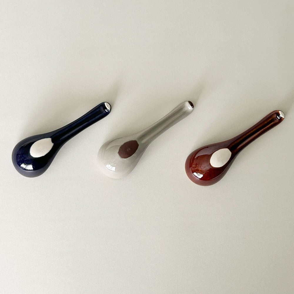 鍋 銀峯 菊花 レンゲ スプーン 陶器 シンプル | みのさらら