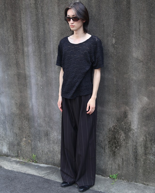 Round neck flower lace top