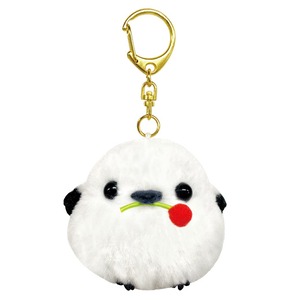 【新着特価】Amuse アミュファン(AMUFUN) ぬいぐるみ ふくふくシマエナガマスコット キーホルダーシマちゃん赤い実 white XS