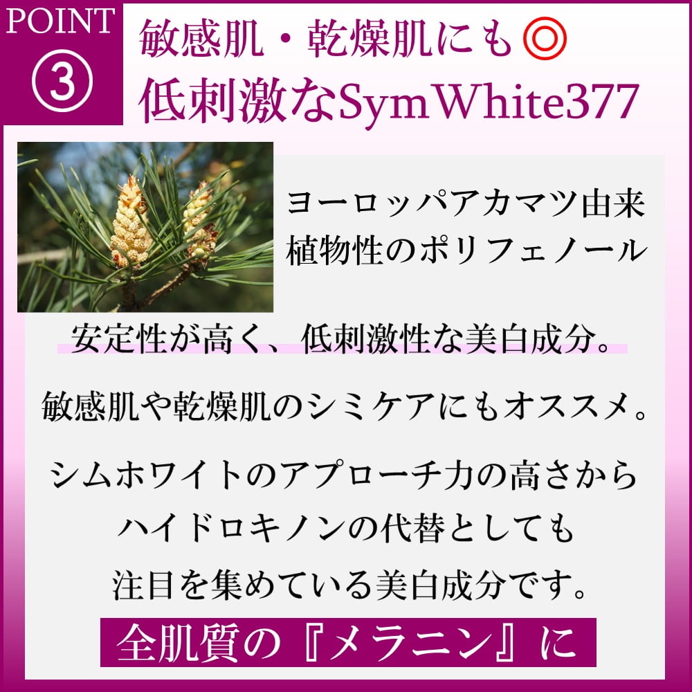 SymWhite377高濃度シミケアクリーム｜White TSP Cream｜llongy