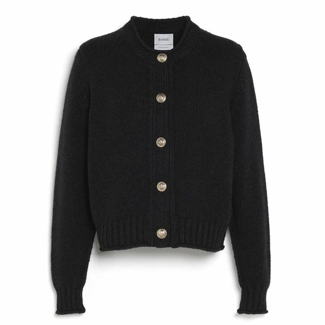 BARRIE　5NEEDLS CARDIGAN　BLACK