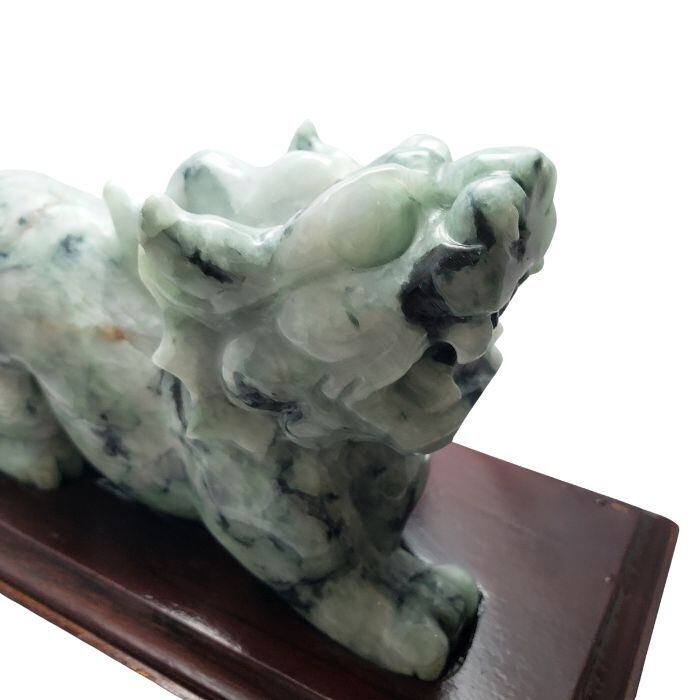 天然石　翡翠　獅子　 置物 天然石 翡翠 獅子 置物 【公式通販】