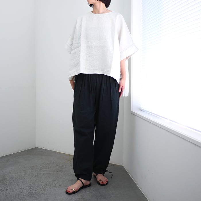 Honnete オネットアイリッシュリネン NewクルーネックT Honnete（オネット） Crew Neck T[HO-T3] | tile