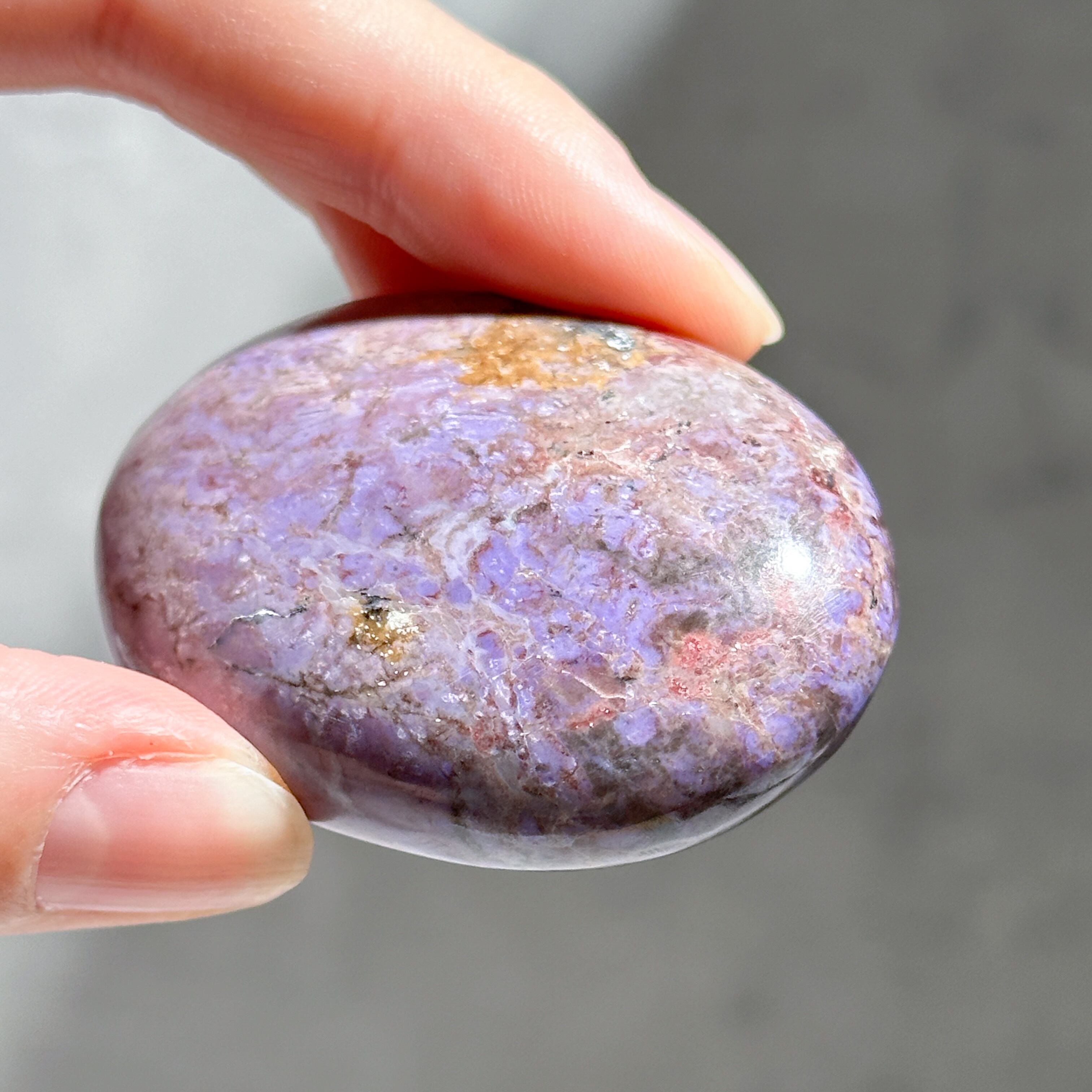 パープルジェイド パームストーン41◇Purpe Jade palm stone ◇天然石