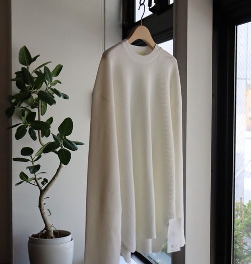 INNAT " WAFFLE LS ( White (One wash & tumbler )) "