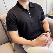 thin zipper polo shirt 00319