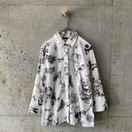 Plant and insect print shirt