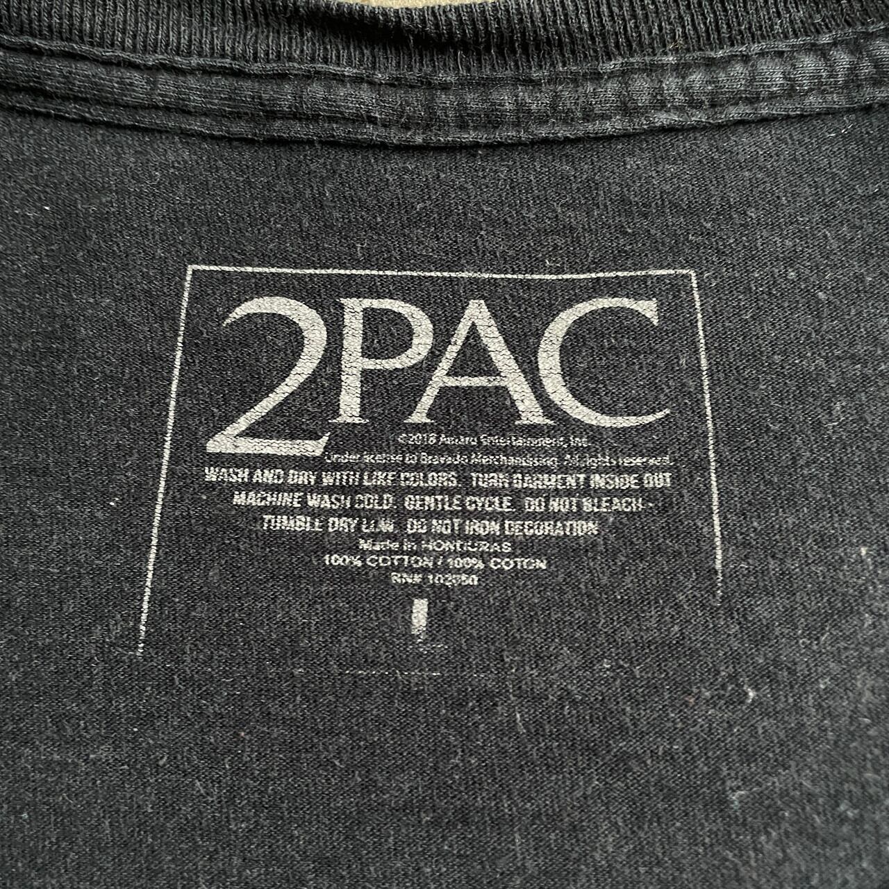 2PAC フォトプリント ラップTシャツ メンズL 古着 TUPAC ツーパック 