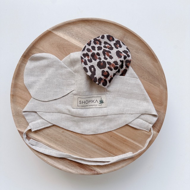 LEOPARD NEUTRAL｜タイプ：Bonnet / ツバ：Straight / 耳：Leopard