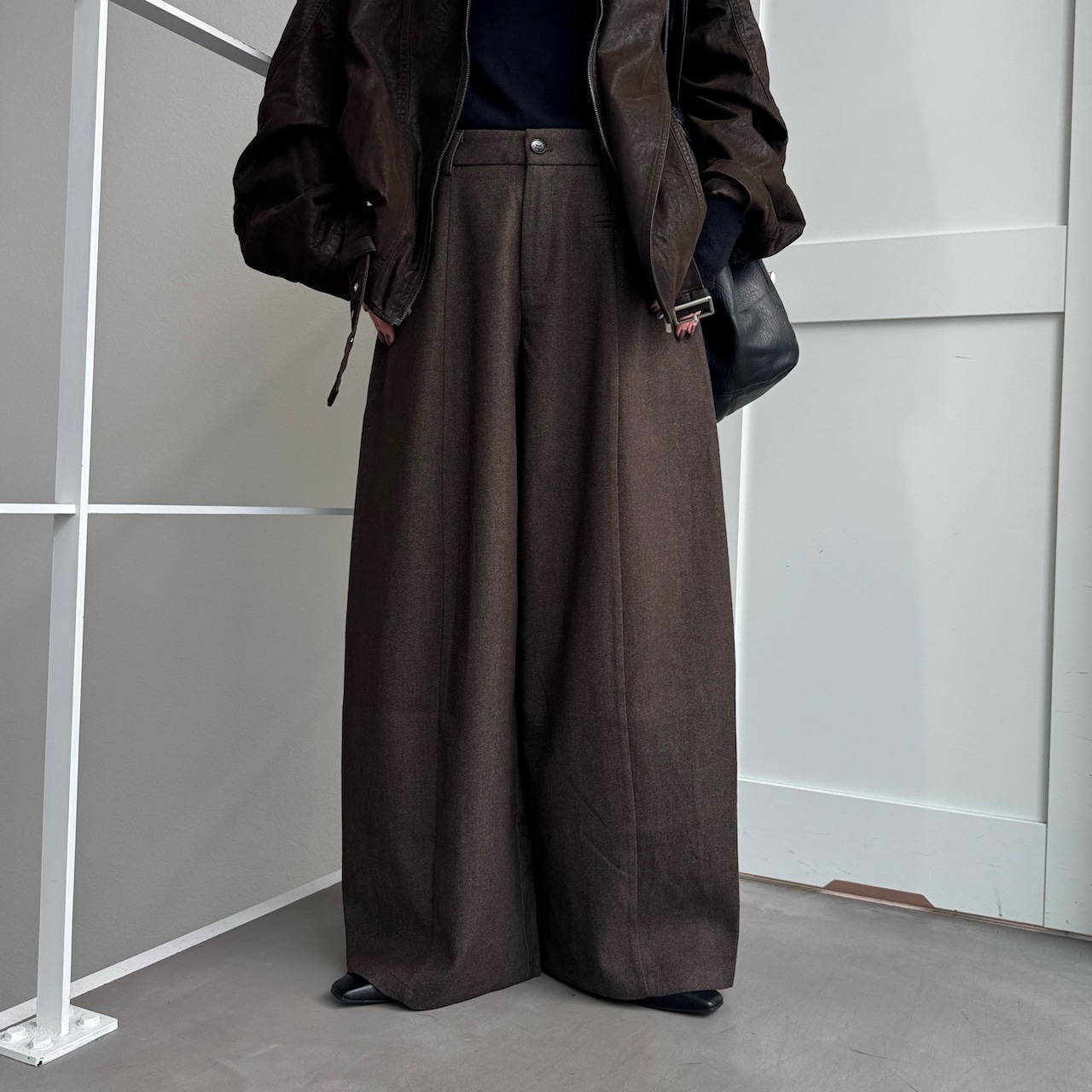 Tie belt wide curve PT/brown
