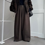 Tie belt wide curve PT/brown