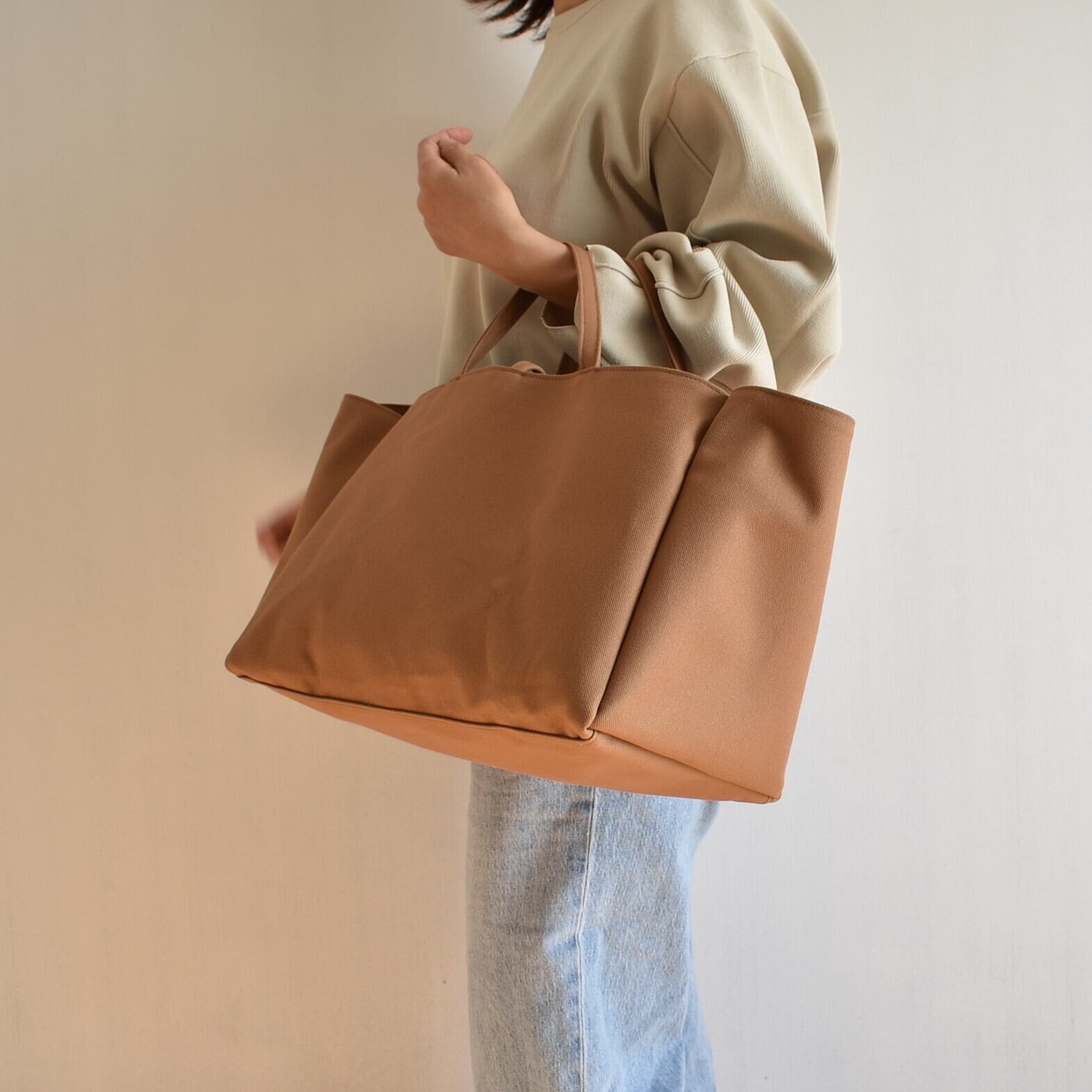 BOX1 TOTE BAG(モカ/ベージュ） | cherie aimer trip（シェリ エメ