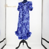 フラダンス 衣装 ワンピース ドレス ブルー系 キャロルベネット ハワイアンプリント アロハ フラワープリント 花柄 フリル かわいい おしゃれ 上品 鮮やか 華やか レッスン 練習 Carol Bennett 青 水色 フラ ダンス 鮮やかブルー フリルデザイン エレガント ドレススタイル かわいいワンピース カジュアル フラ ダンス用衣装 ハワイアンスタイル リゾートファッション 大人可愛い プリントドレス 軽やか素材 フラダンスレッスン 柔らかい着心地 オシャレなデザイン