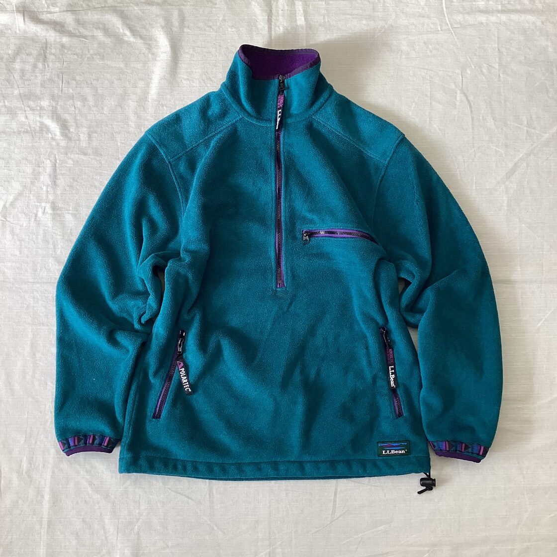 L.L.Bean フリースボアベスト ネイビー 古着 00年代 エルエルビーン 