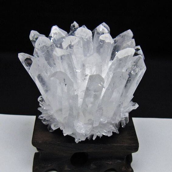 水晶 クラスター 水晶 原石 台座付属 一点物 182-8657