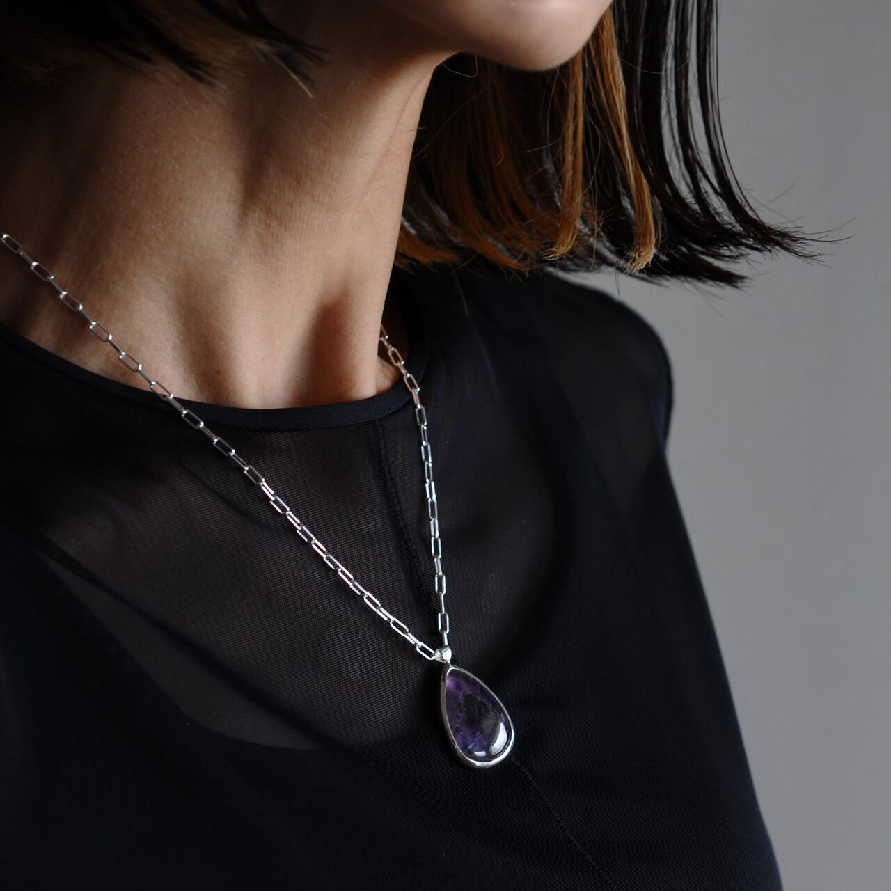 Trapiche Amethyst Necklace トラピッチェアメジスト ネックレス