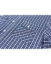 パッチポケットオーバーサイズチェックシャツ　S0370