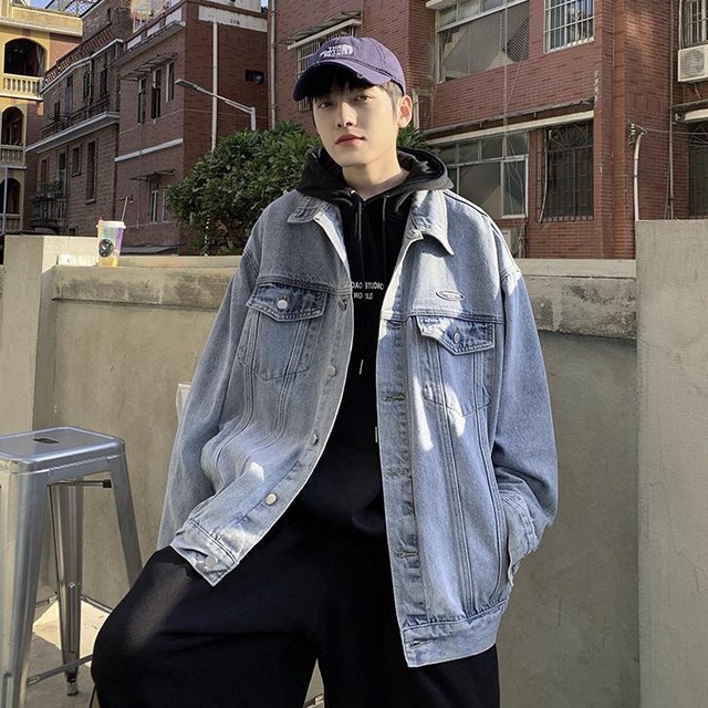 Sale デニム メンズ デニムジャケット 韓国系 人気 送料無料 Jb 1