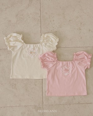 予約：Heart puff tee〔momoann〕