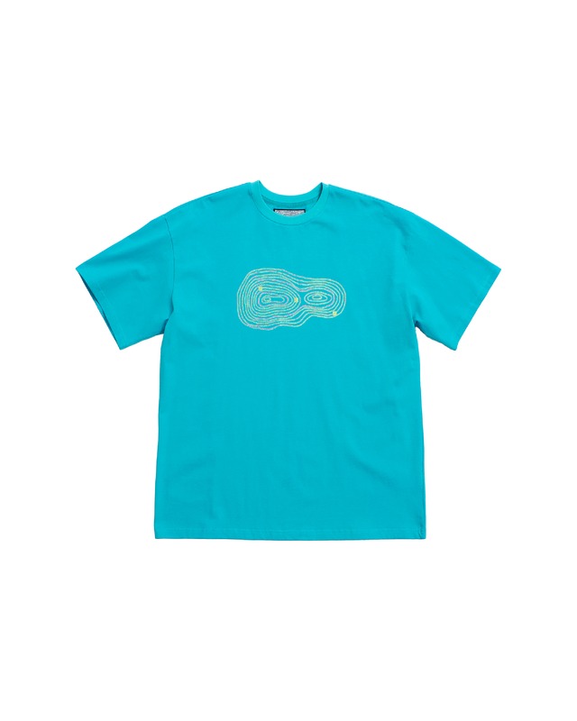 [999HUMANITY] GONGZONE HALF TEE (TURQUOISE) 正規品  韓国 ブランド 韓国ファッション 韓国代行 999 ヒューマニティ HUMANITY 日本 店舗