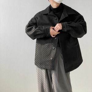 韓国風ブラックジャケット【OMT0158】