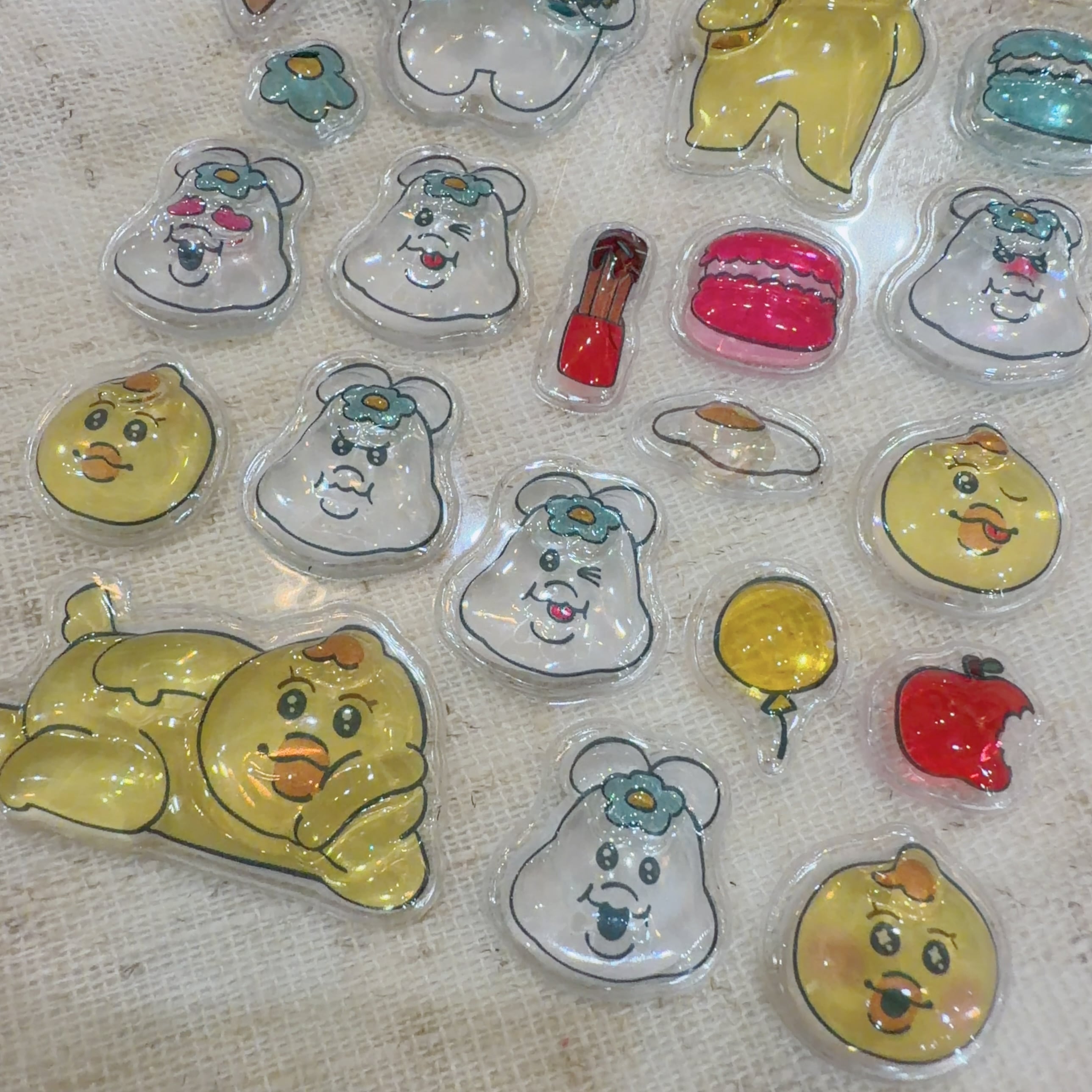 んぽちゃむ3Ｄシール