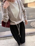 【新作5%OFF・3日間】Wool&Cashmere Layered Knit_3colors
