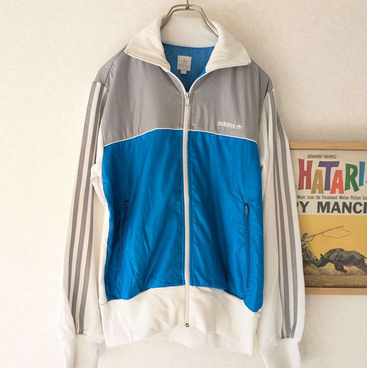 adidas】アディダス IDEALジップ スリーライン ジップアップ ジャージ 