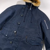 70s 希少 VAN JAC ヴァンヂャケット N-3B フライトジャケット ミリタリー コート サイズ M /紺/ネイビー/ビンテージ/当時物