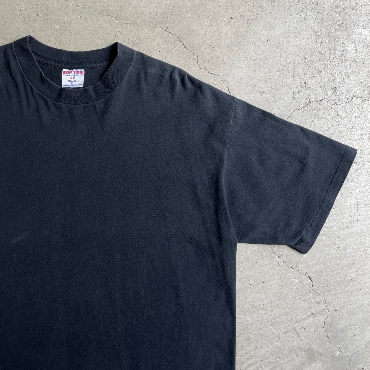 90年代 USA製 SOF TEE シングルステッチ 無地 ブランクTシャツ メンズ 