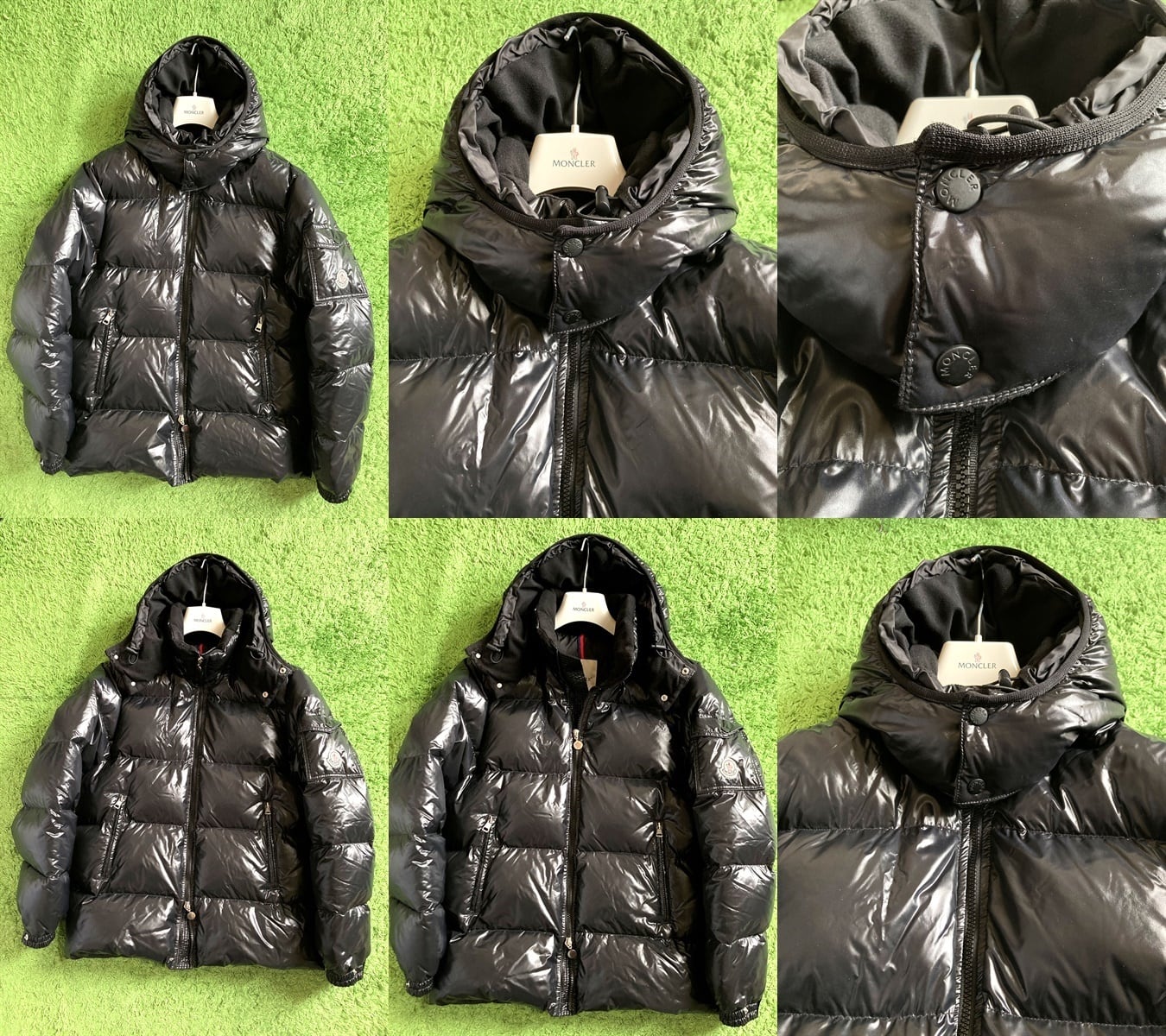 美品 限定 国内正規 MONCLER モンクレール シャイニーブラック ダウン