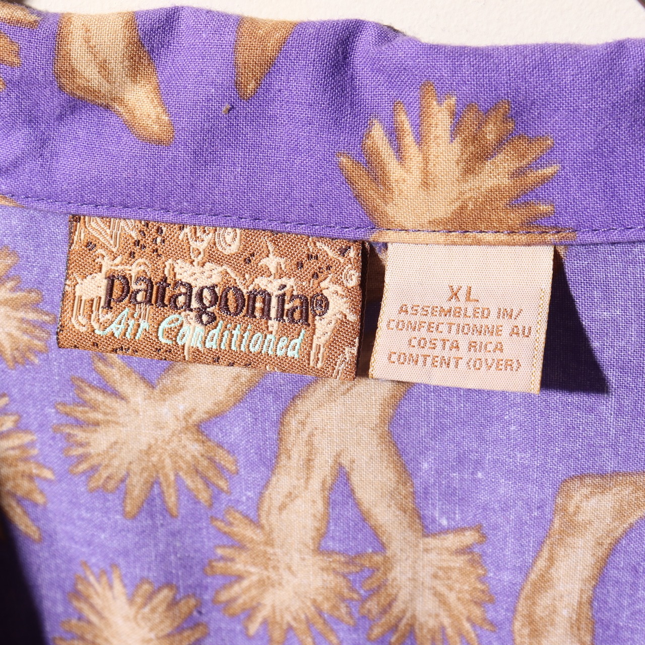 極美品 XL 93年 ACシャツ ジョシュアツリー Joshua tree patagonia パタゴニア 紫 総柄