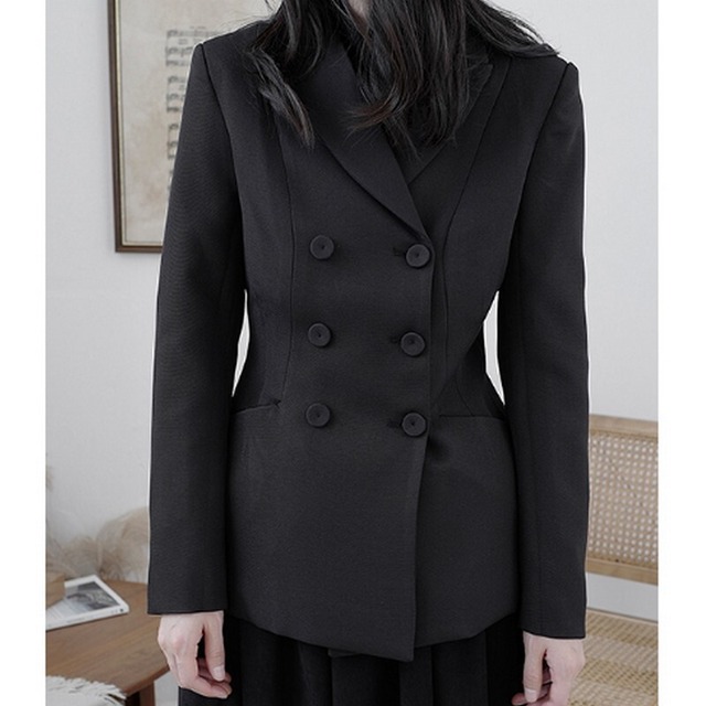 short black jacket（ショート丈ブラックジャケット）-b1293