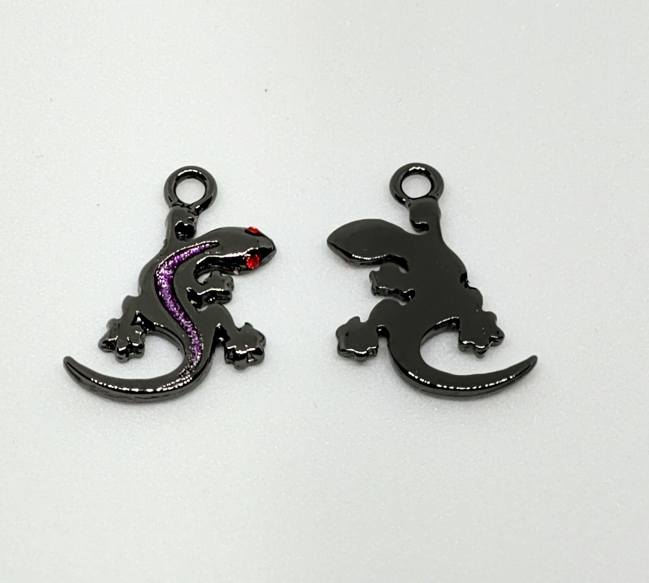 黒メタルのトカゲ（ヤモリ）2022 | ヤモリチーム バイ 銀座デコ