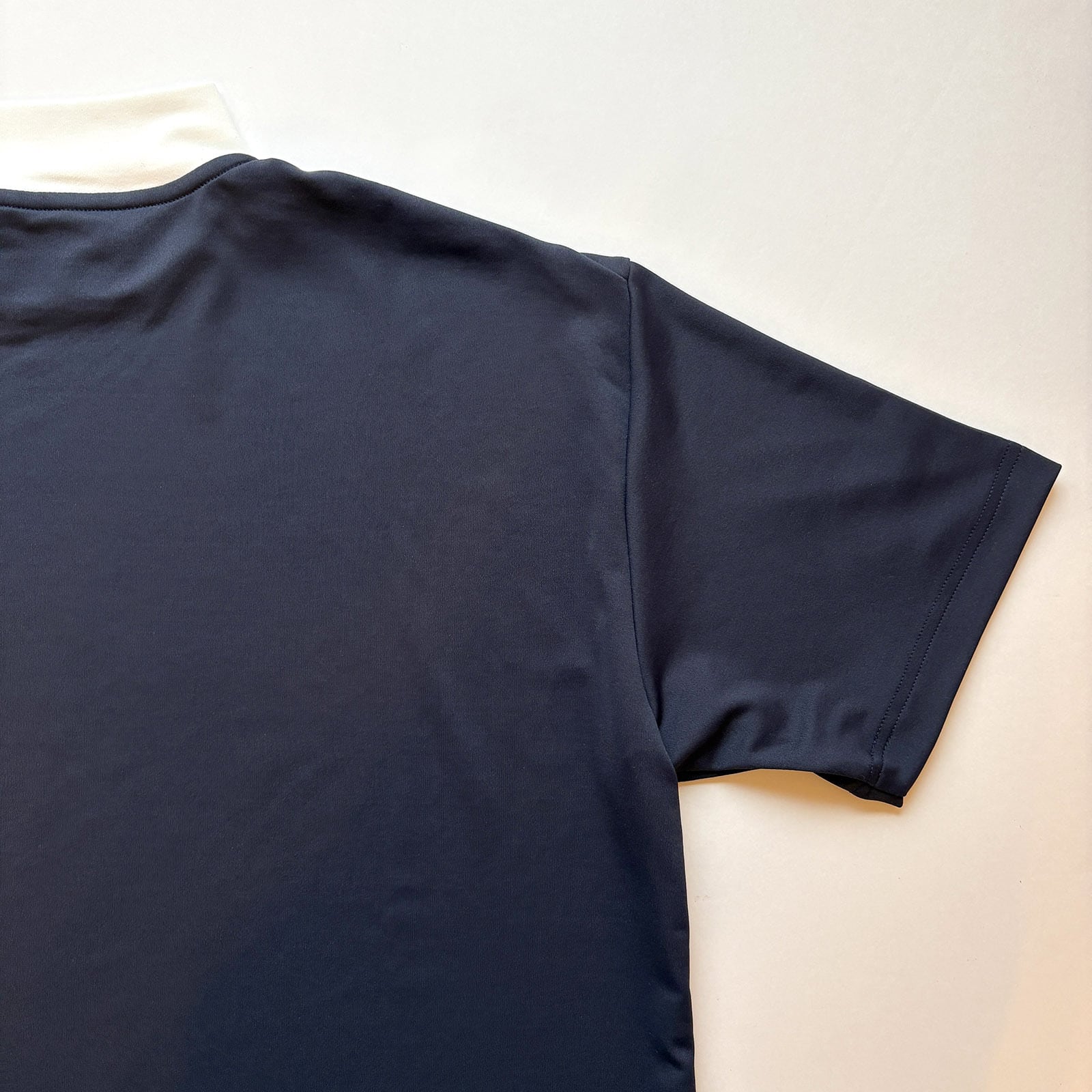 LOGO PRINT MOCK NECK SHIRT - DARK NAVY / WHITE - | 8G SHOOT WEBSTORE