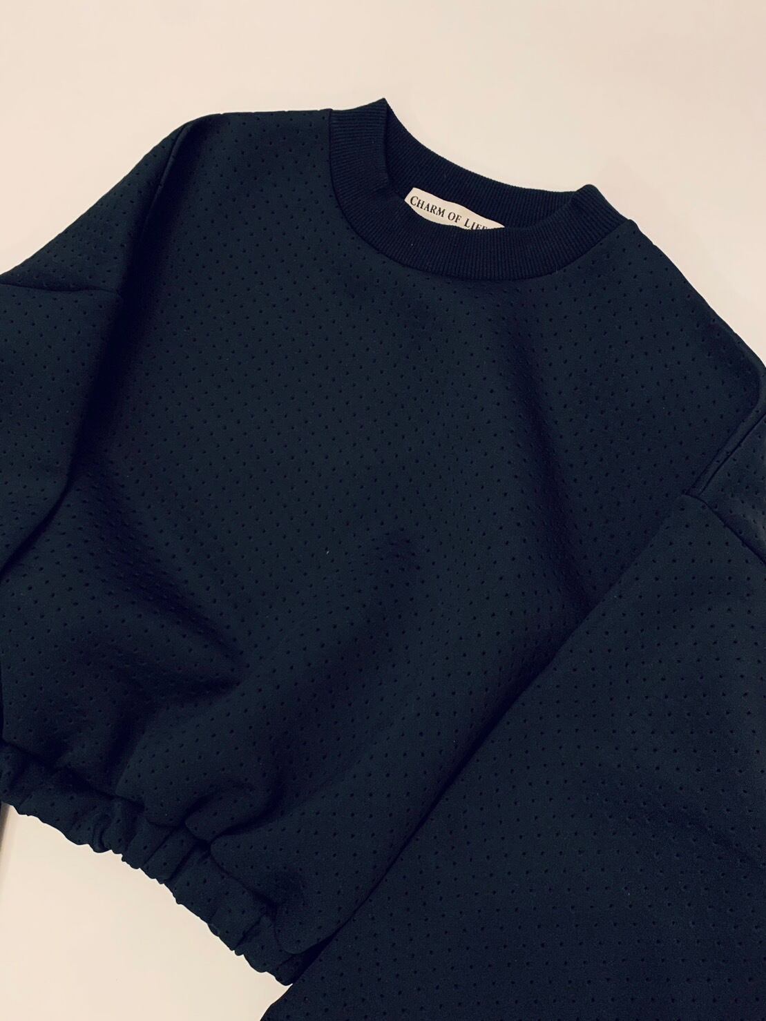 【日本製】パンチングダンボールクロップドTOPS