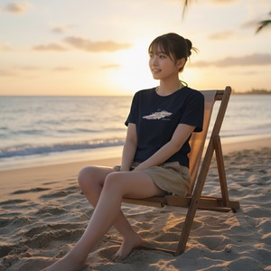 Whale Fall-Tシャツ・レディース(スレート)