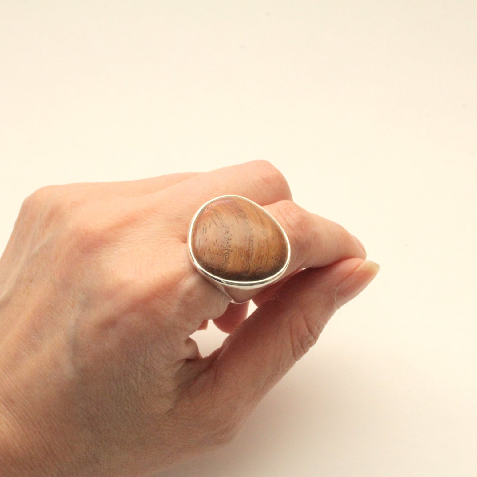 R-1三角リングrosewood | Bijoux Kei