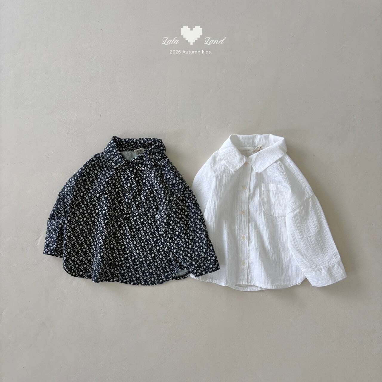 【予約】LALA LAND Flora collar shirt