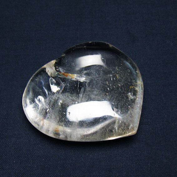 水晶 ハート置物 一点物 145-1495