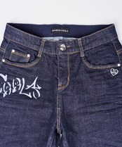 【ATELIER LINE】マルチペイントウエストゴムスキニーデニム　CQ-48087H