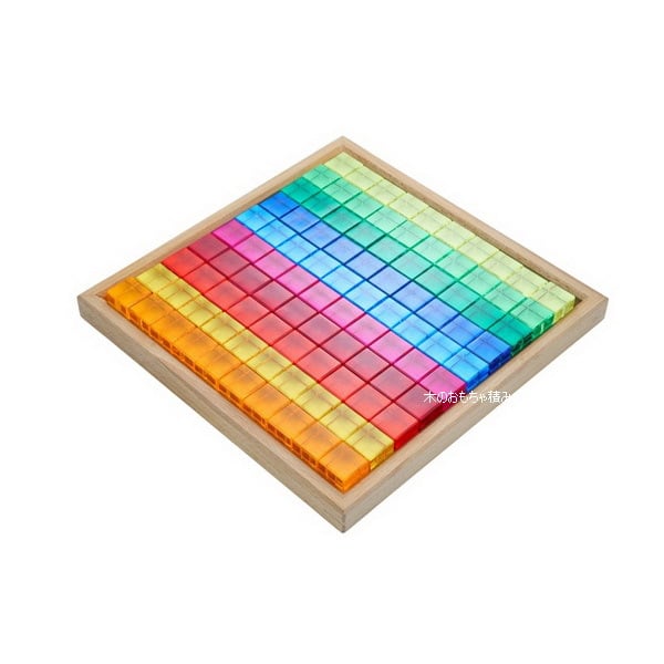 美品＊ バウシュピール　ルーセントキューブ 新 バウシュピール ルーセントキューブ 100ピース 3歳〜 アクリル