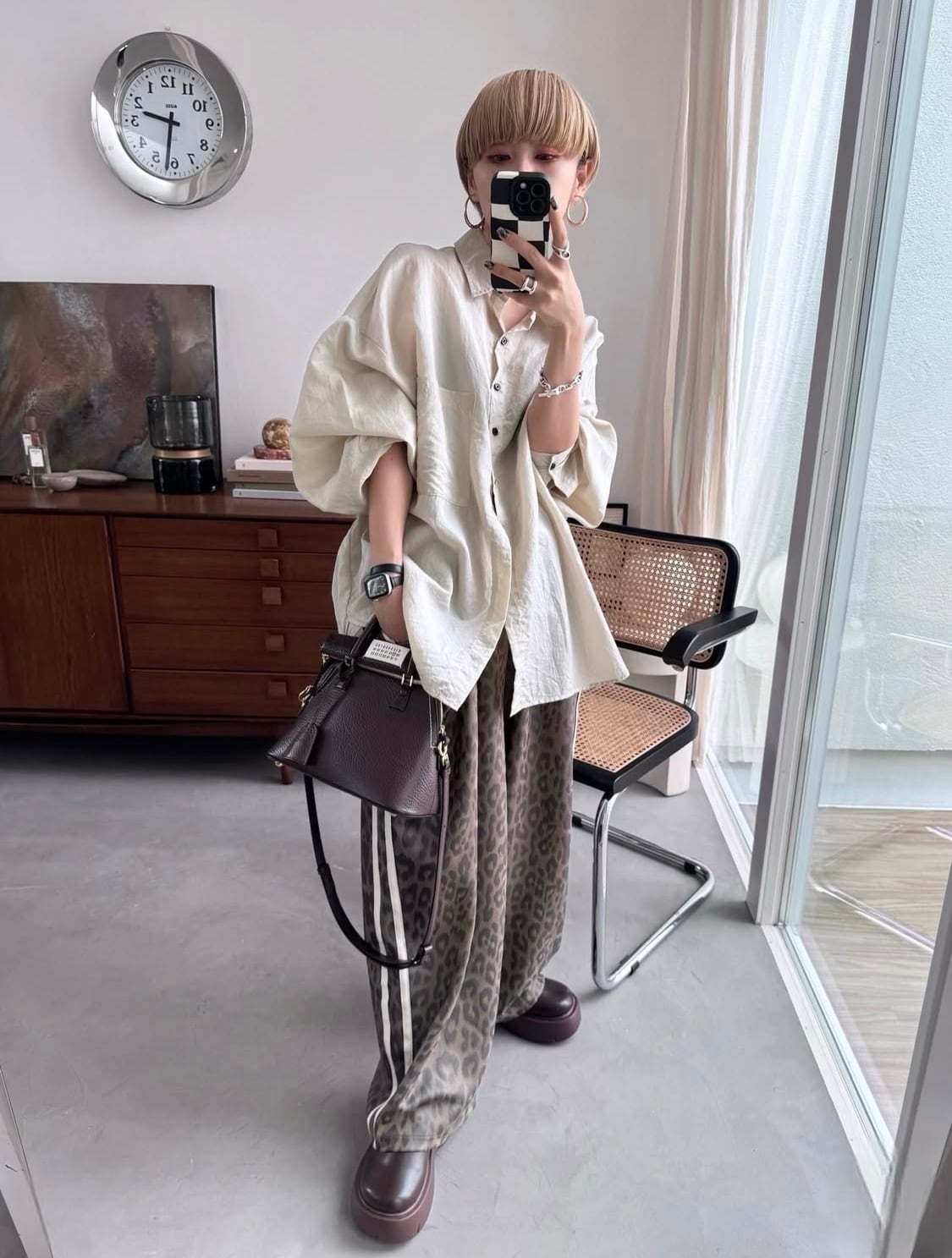 受注予約：5月中旬入荷予定】Leopard Luxe track PT/beige | CFT.