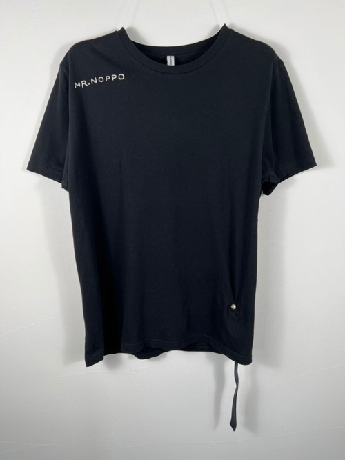 Hand Embroidered 100% Organic Cotton T, Black