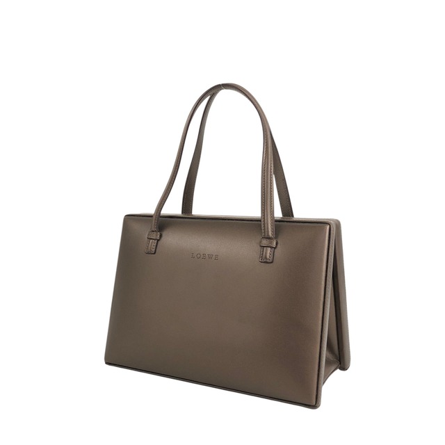 LOEWE ロエベ トートバッグ ブラウン ロゴ レザー vintage ヴィンテージ オールド 2jjh62