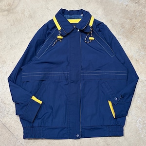 LONDON FOG COTTON BLOUSON NAVY/YELLOW