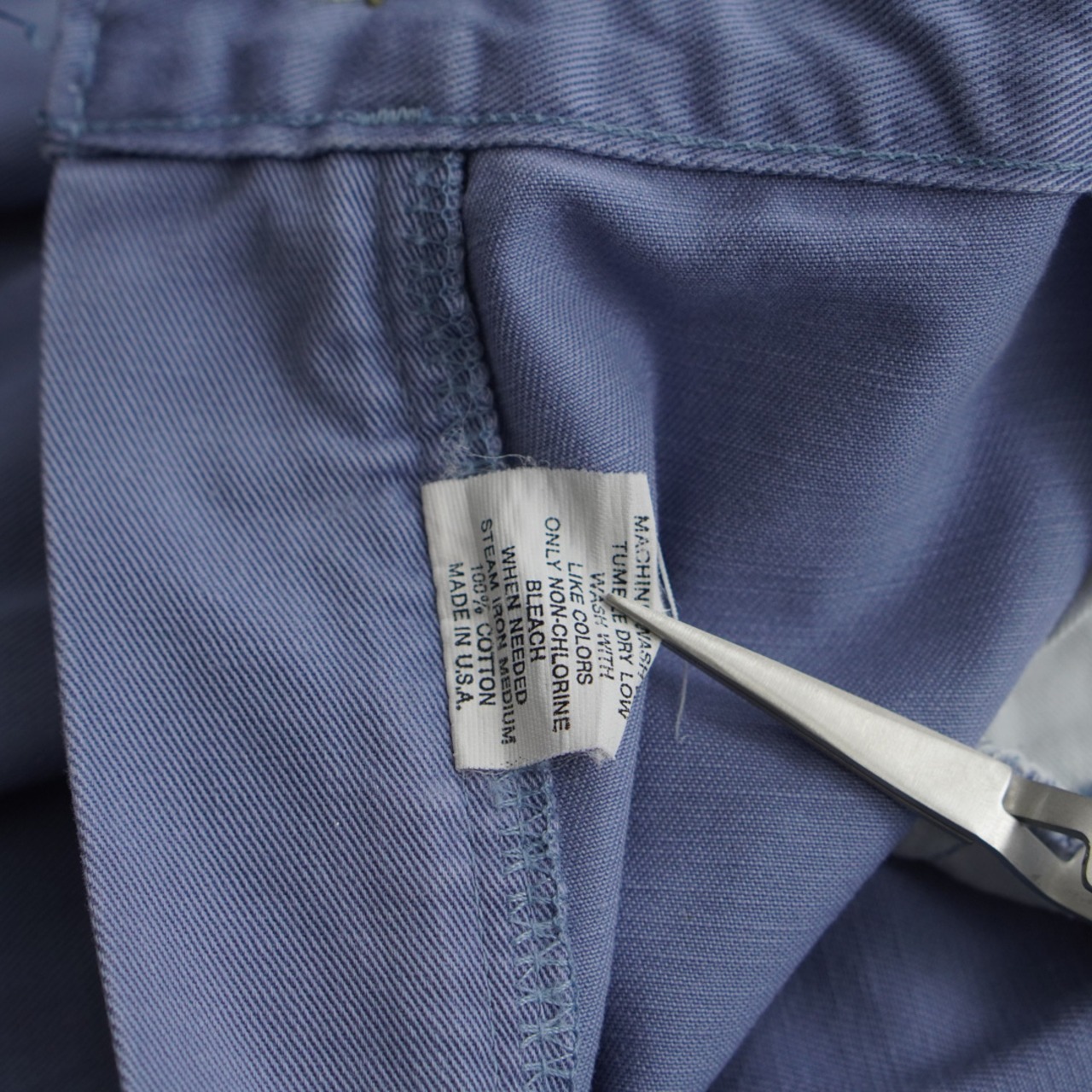 90s 初期型 USA製 Polo by Ralph Lauren POLO CHINO saxe blue [W33L30.5相当] 古着 - 13