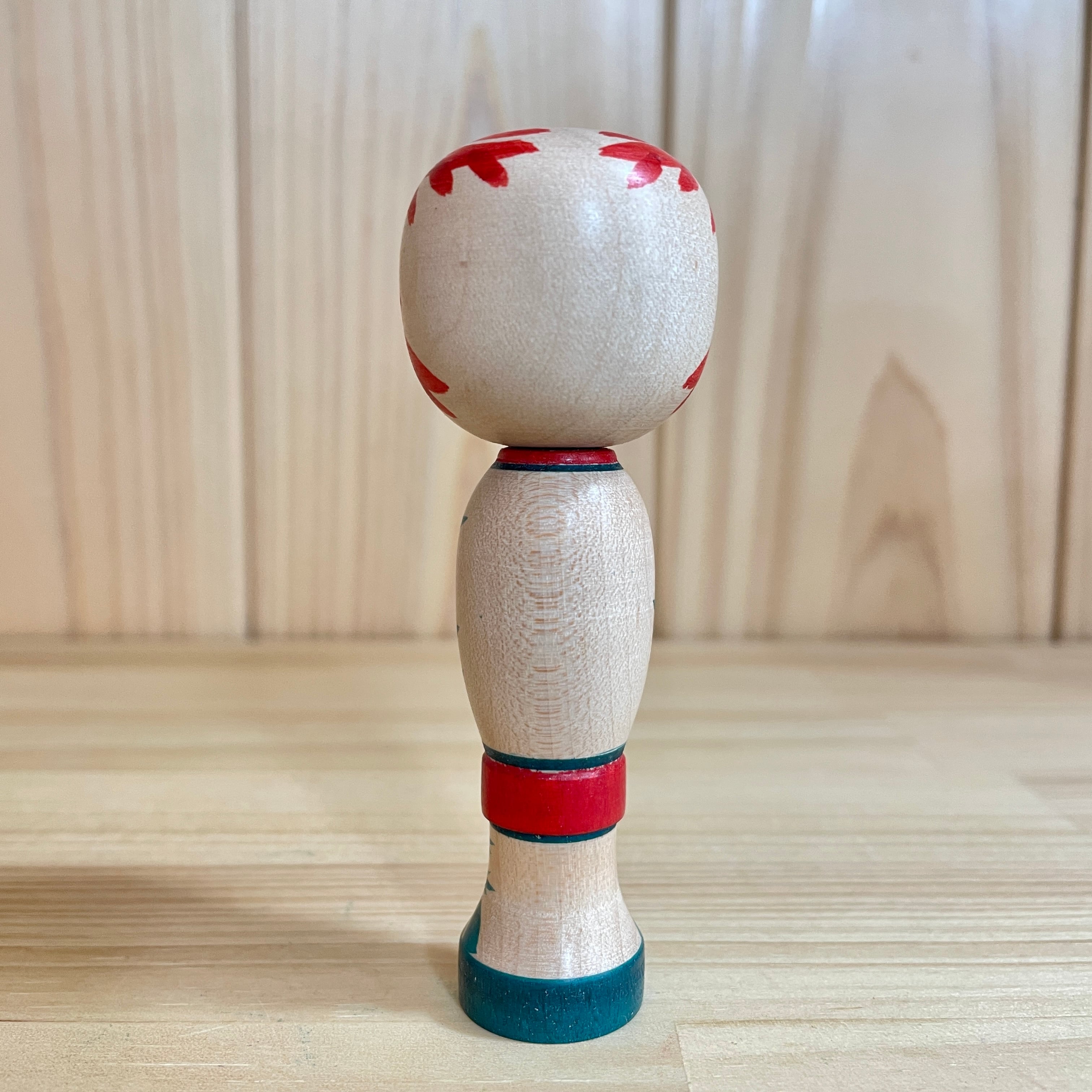 田中恵治工人：蔵王高湯系】 こけし 栄治郎型：約9cm N8KT-141